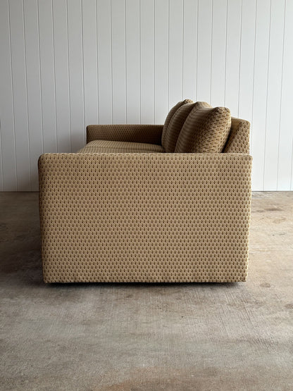 Modernist Diamond-Jacquard Sofa Attributed to Charles Pfister for Knoll, 1970s