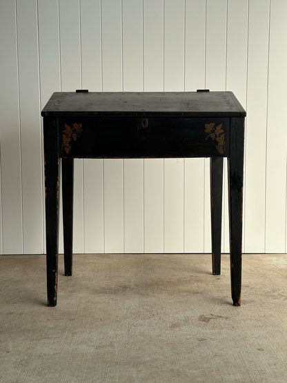 Early 19th Century Antique American Folk Art Painted Slant-Front Desk