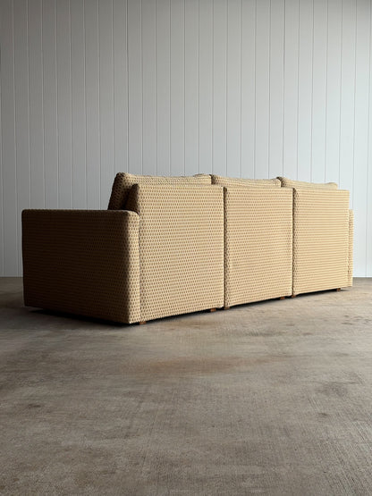 Modernist Diamond-Jacquard Sofa Attributed to Charles Pfister for Knoll, 1970s