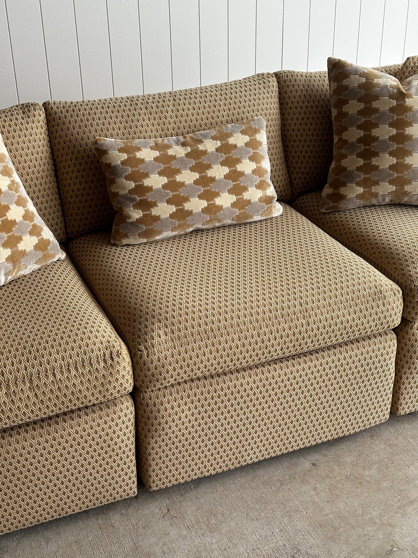 Vintage Charles Pfister for Knoll Lounge Sofa, C. 1970s