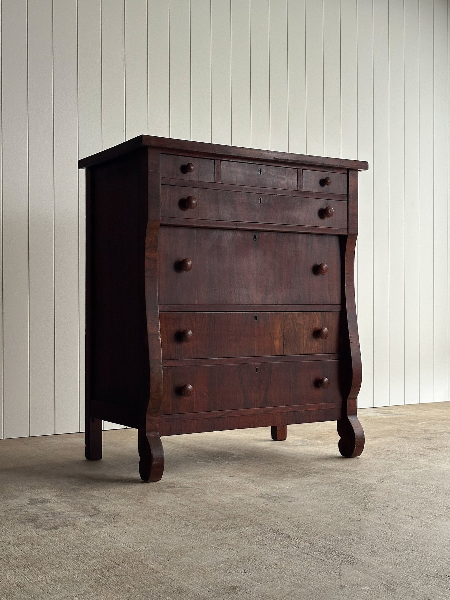 Late 19th Century Rosewood Seven-Drawer Chest, C. 1880