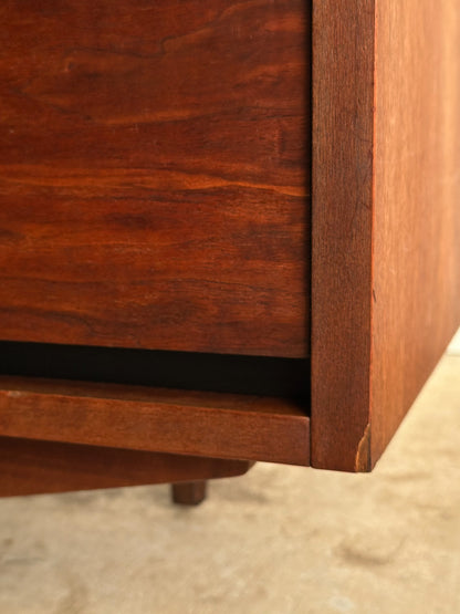 Mid-Century Walnut Nine-Drawer Dresser by Stanley, C. 1960s