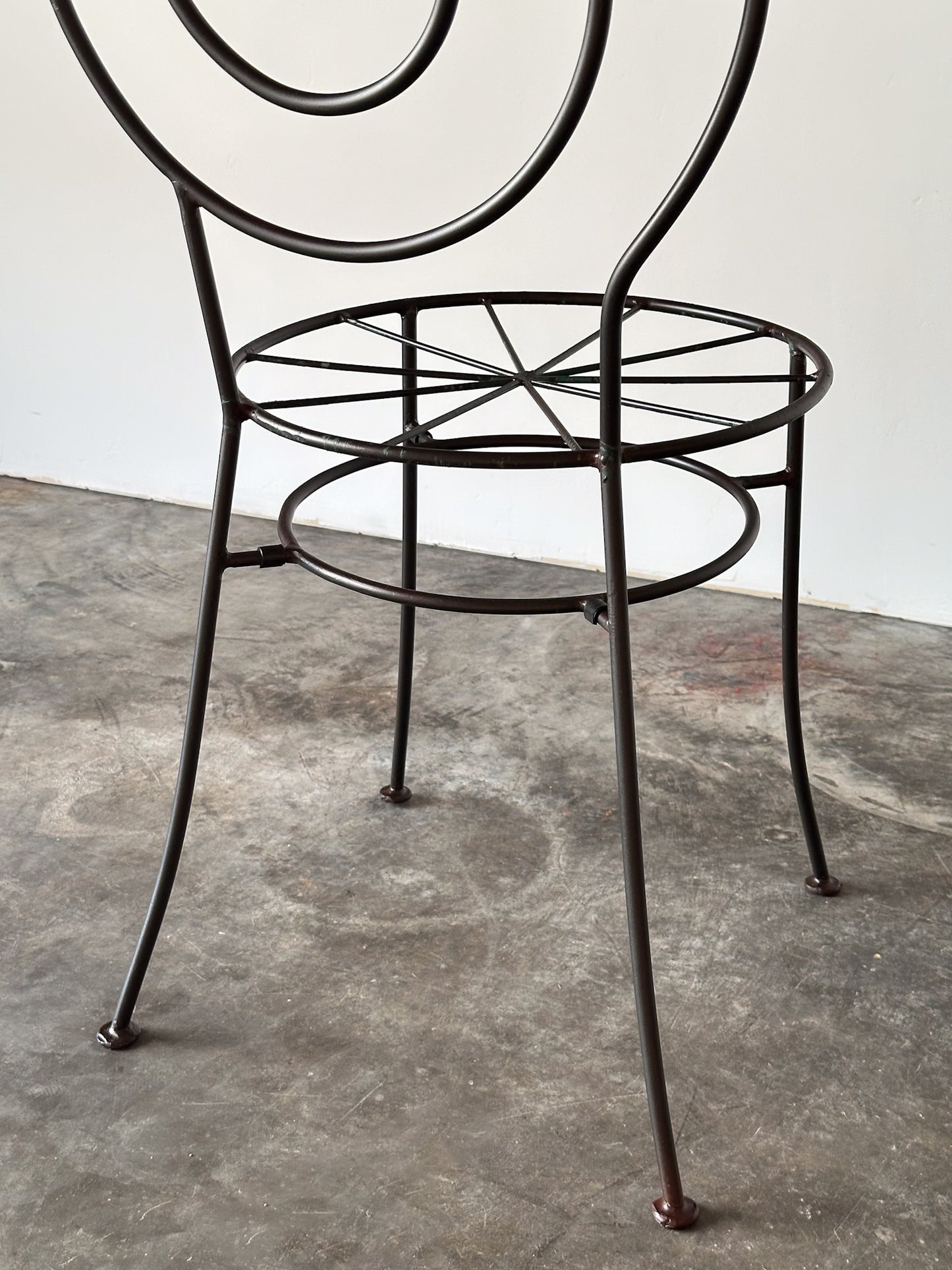 Spiral Iron Chairs in the Style of Luigi Serafini for Sawaya & Moroni, 1980s, Set of 6