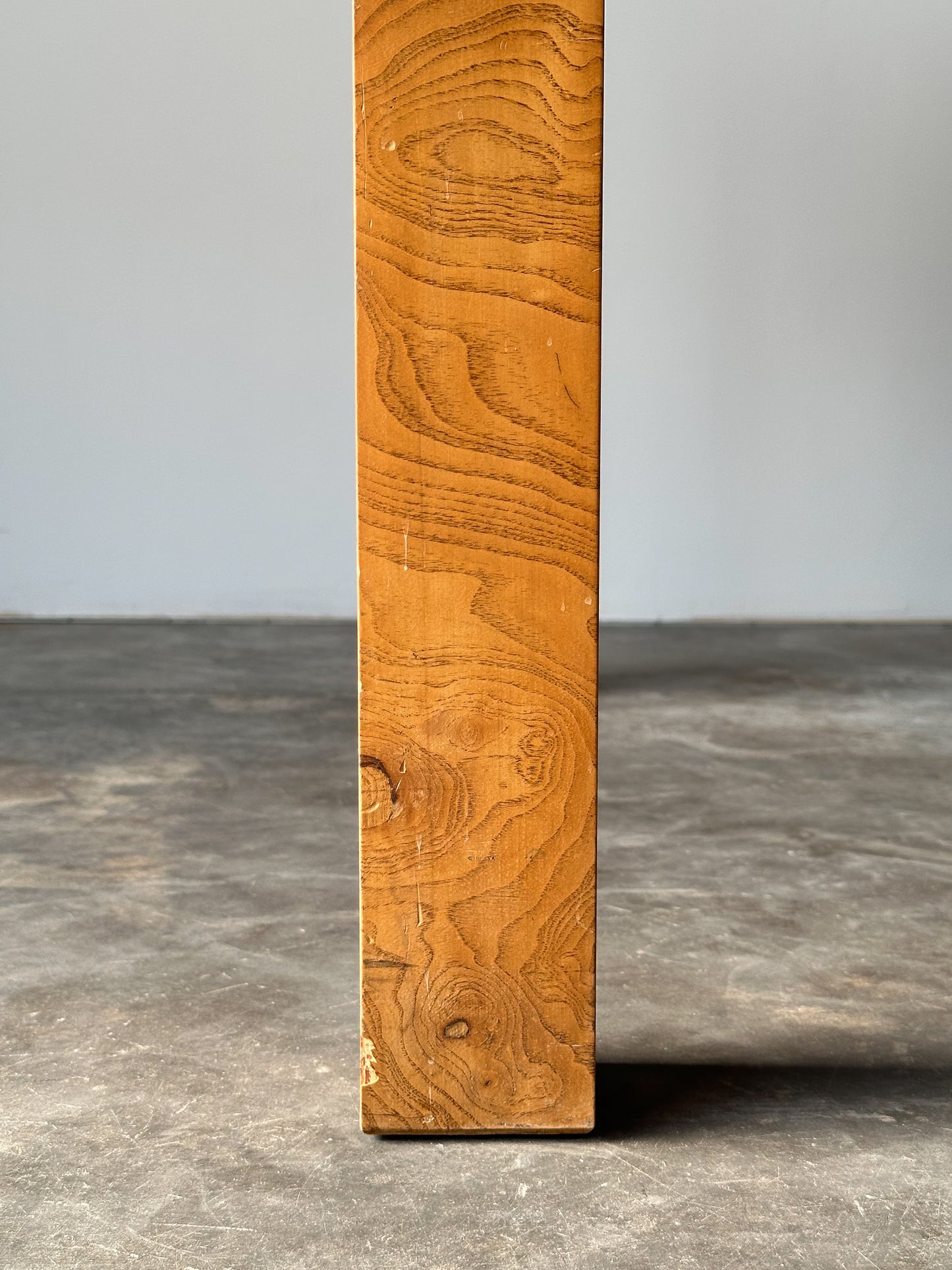 Lane Burl Wood Extendable Parsons Dining Table in the Style of Milo Baughman, 1970s