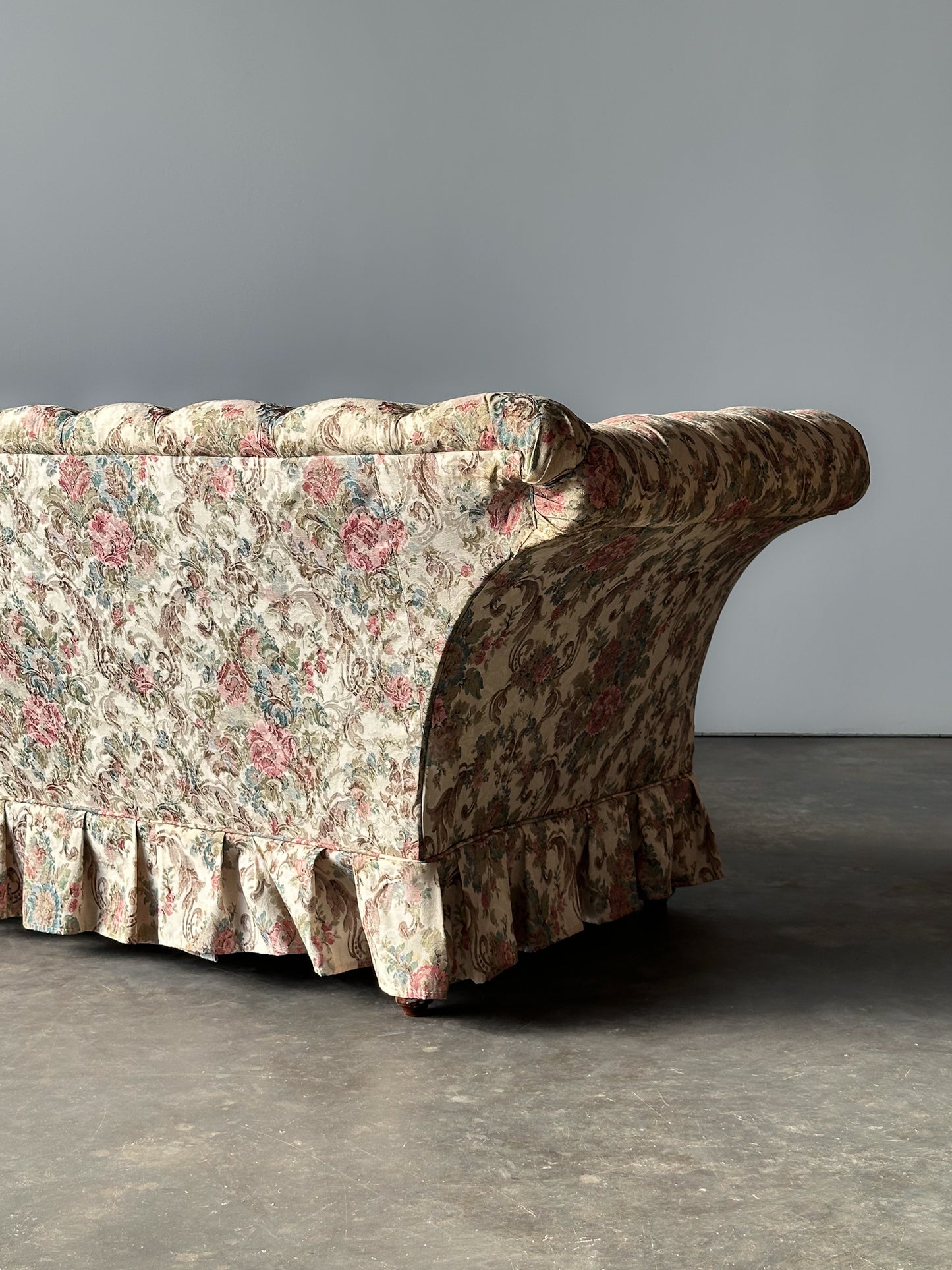 Napoleon III Tufted Chaise Longue, France, 19th Century