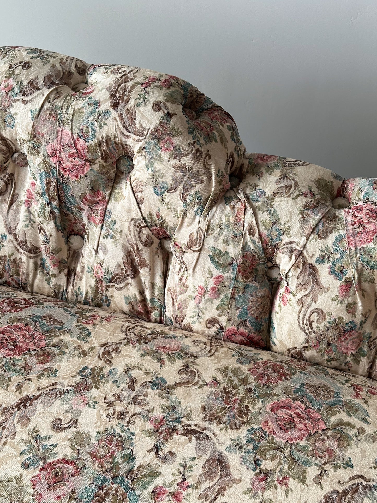 Napoleon III Tufted Chaise Longue, France, 19th Century