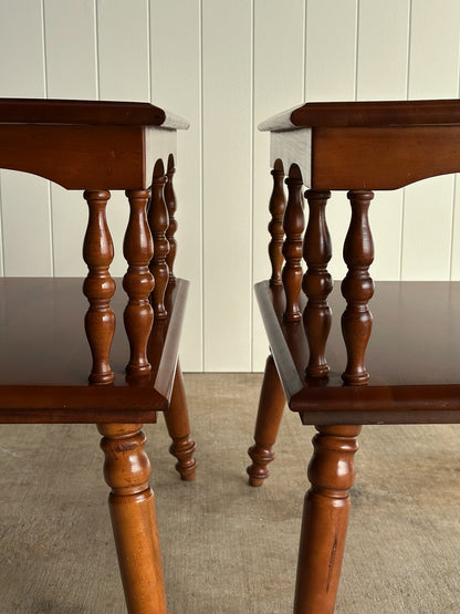 Vintage American Maple End Tables, 1967