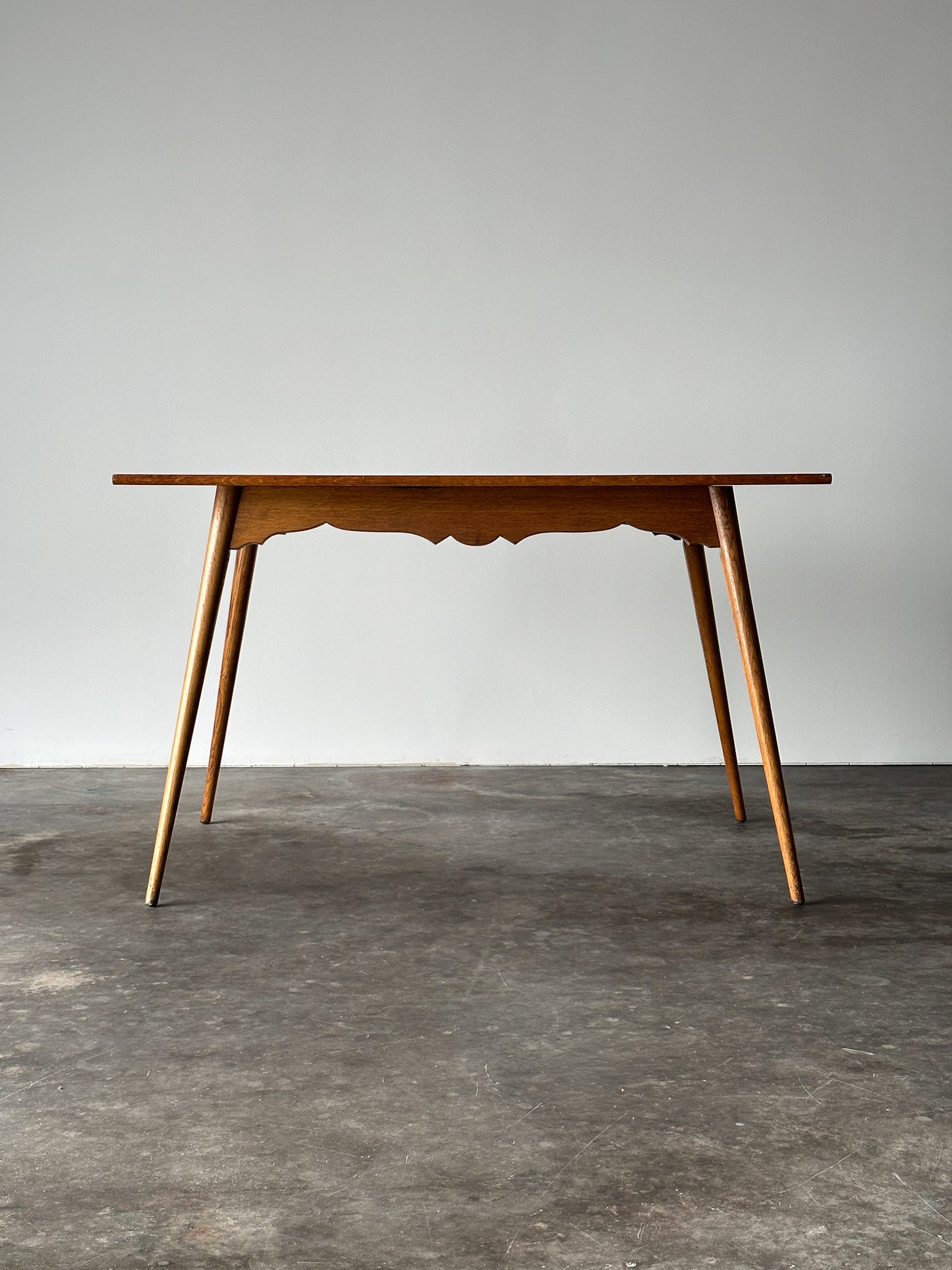 Swiss Alpine Stabelle Oak Dining Set, Mid-Century, Set of 5
