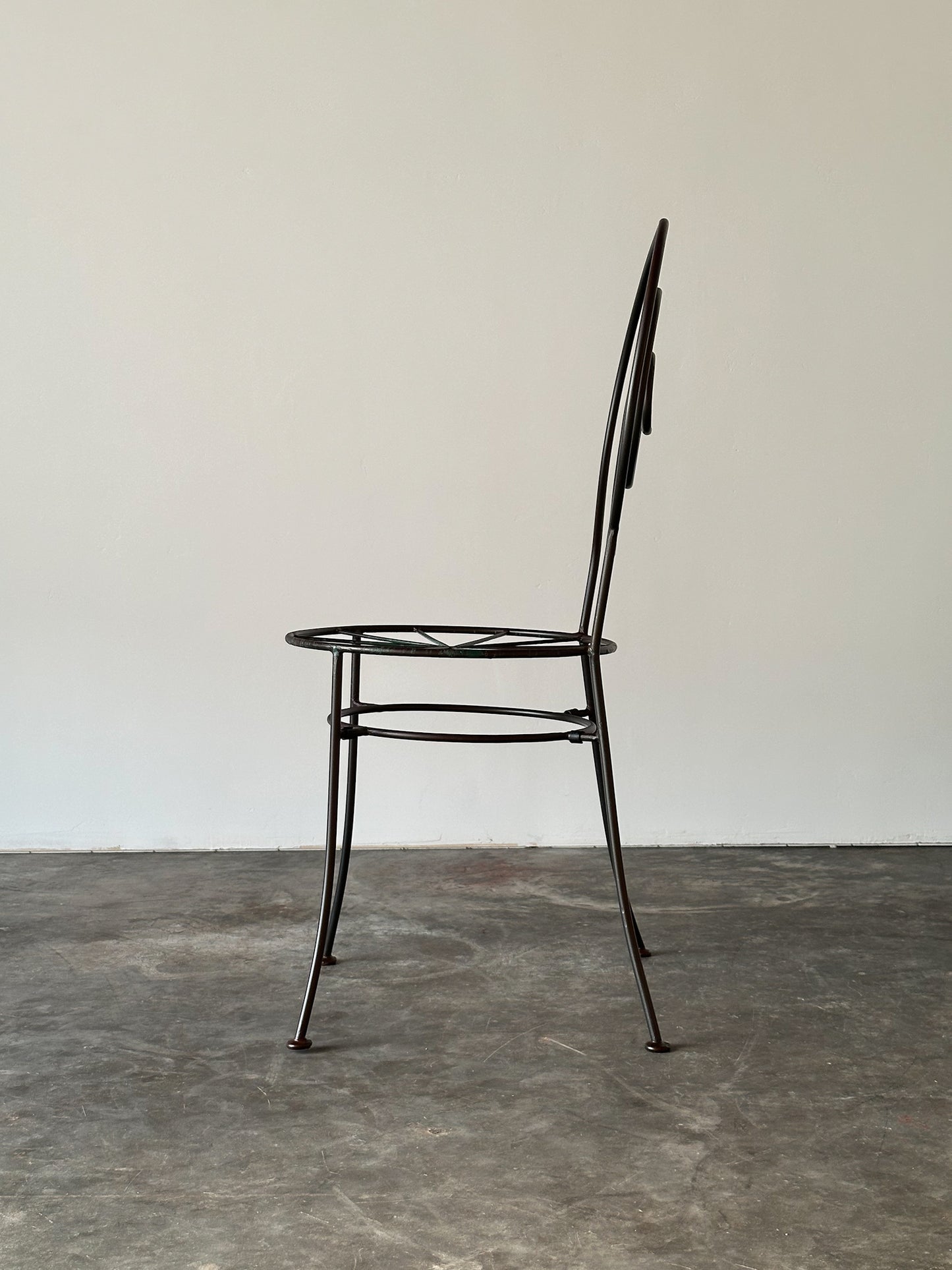 Spiral Iron Chairs in the Style of Luigi Serafini for Sawaya & Moroni, 1980s, Set of 6