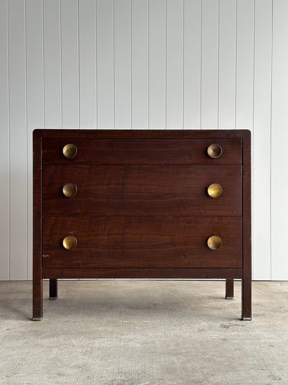 1930s Vintage Norman Bel Geddes Steel Chests of Drawers, Pair