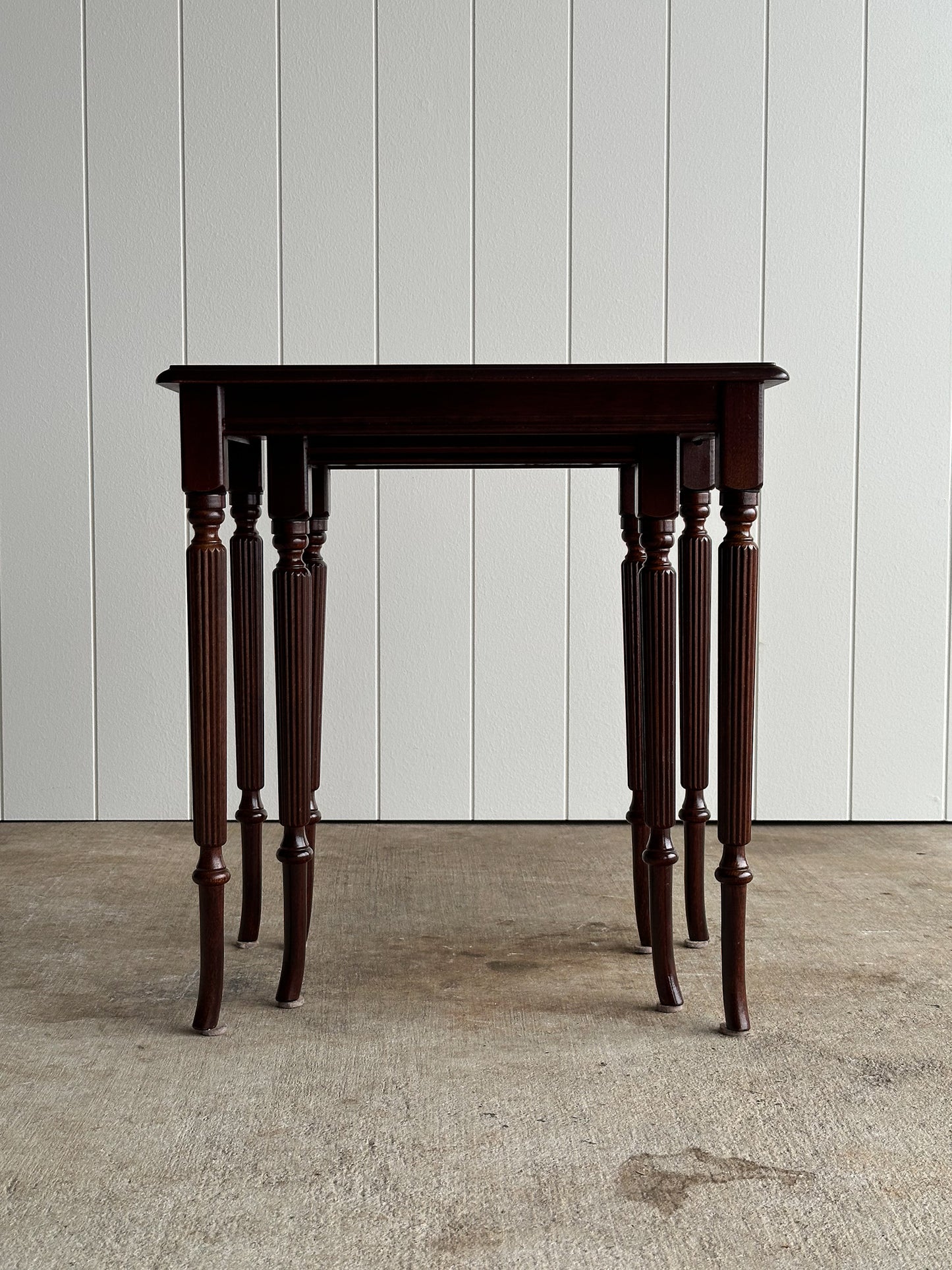 Pair of Vintage Mahogany Nesting Tables
