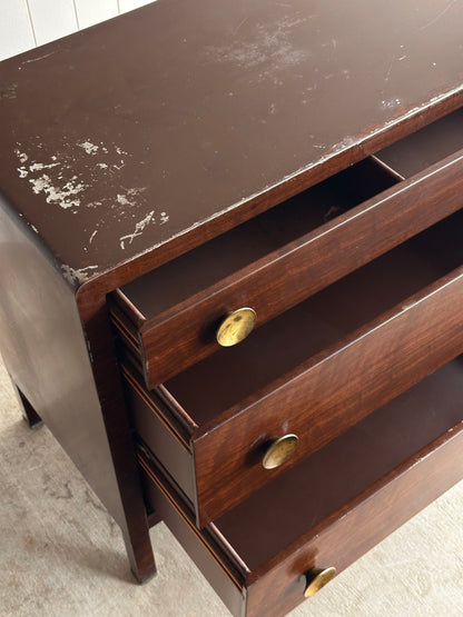 1930s Vintage Norman Bel Geddes Steel Chests of Drawers, Pair