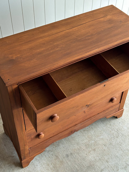 Late 19th Century Antique Pine Chest of Drawers