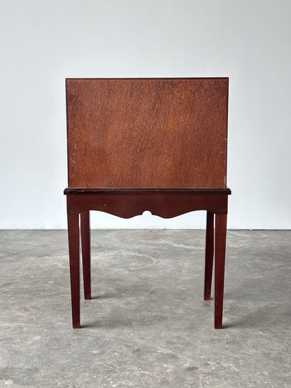 Georgian Chippendale Mahogany Three-Drawer Chest on Stand, 1960s