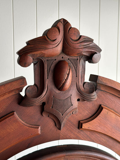 Antique Mid-19th Century Walnut Dresser with Hidden Drawer
