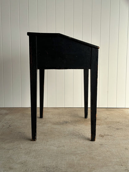 Early 19th Century Antique American Folk Art Painted Slant-Front Desk