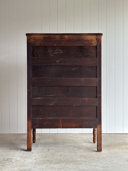 Antique Quarter Sawn Tiger Oak Chest of Drawers