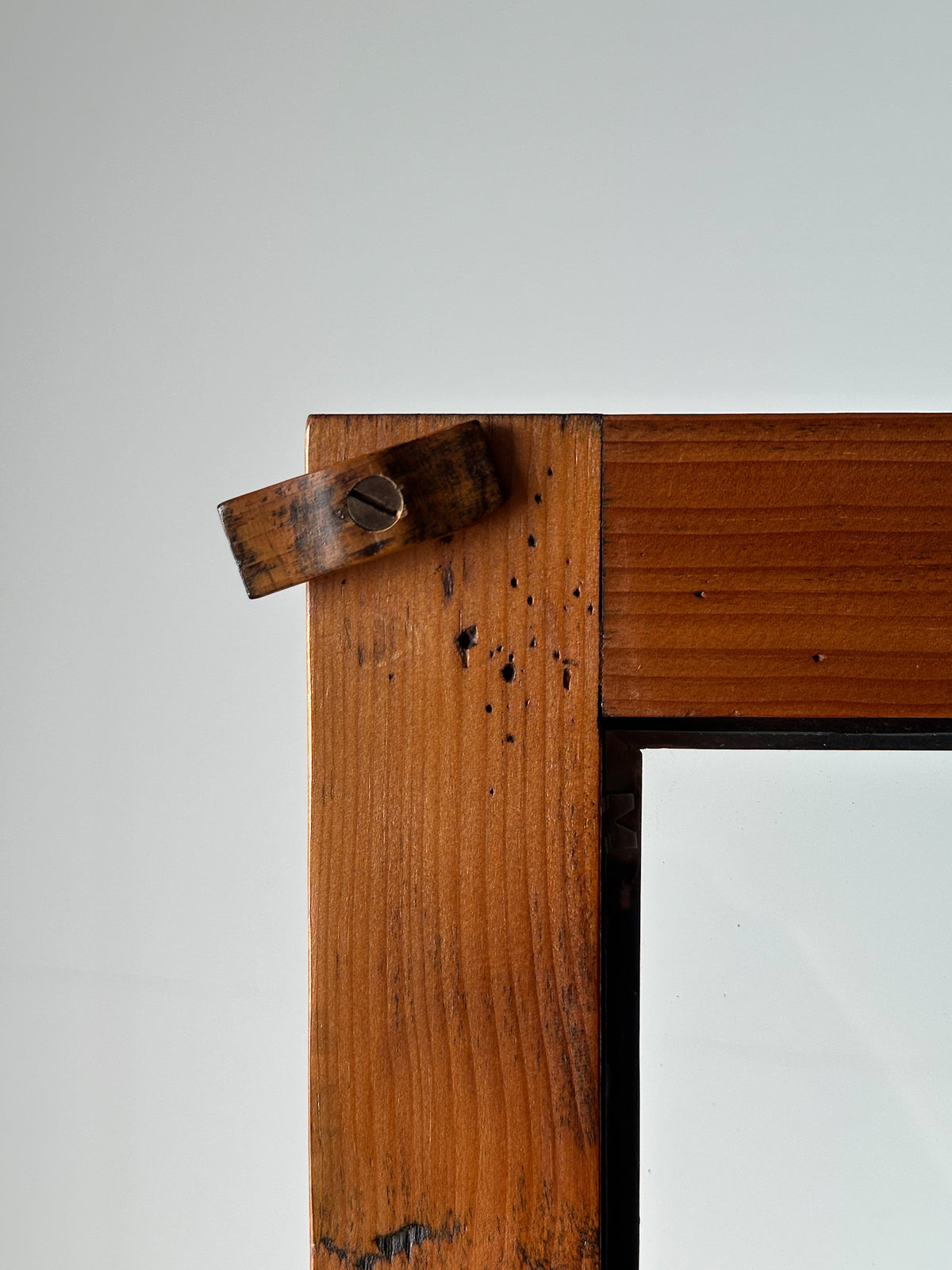 Pine Fall-Front Secretary Desk with Glass-Front Bookcase, Circa 1840s