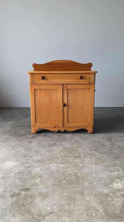 Vintage Pine Storage Cabinet and Sideboard